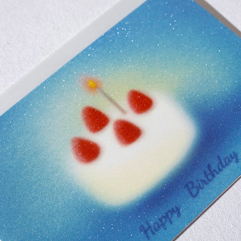 Greeting Card: Strawberry Clouds