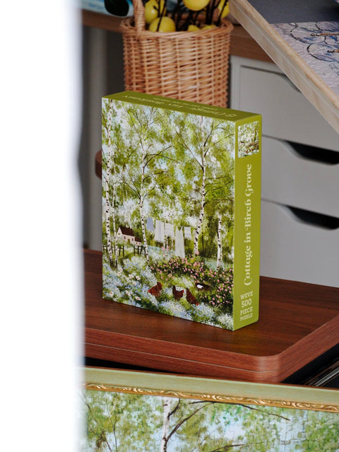 Cottage In Birch Grove - 500 Piece Puzzle