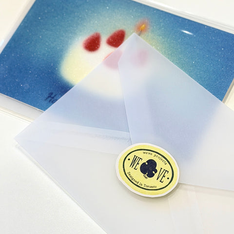 Greeting Card: Strawberry Clouds