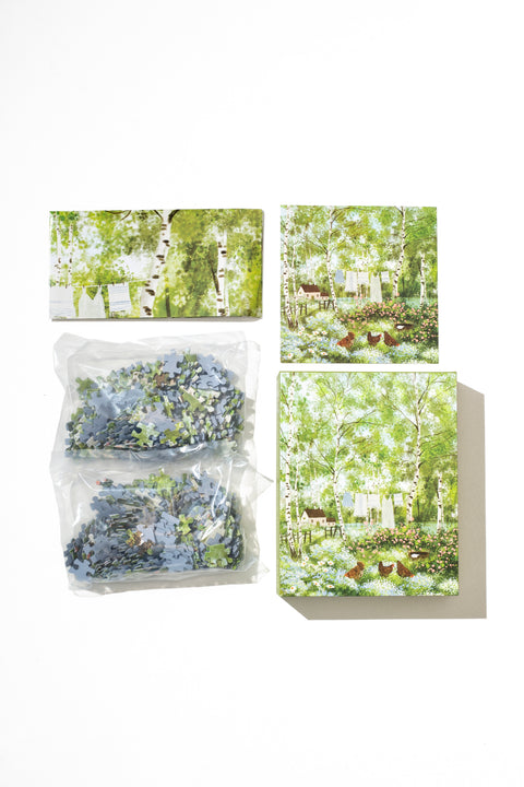 Cottage In Birch Grove - 500 Piece Puzzle